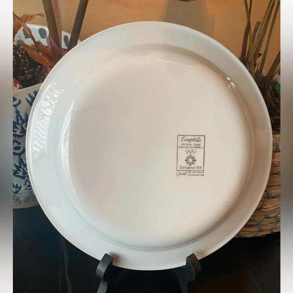 VINTAGE 1984 Campbell Soup Winter Olympics Shallow Bowl - Collector’s Item